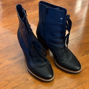 Naturalizer Black Lace-Up Boots